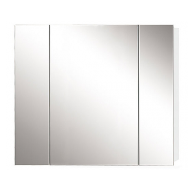 Avon 900 3 Door Mirror Cabinet in Gloss White