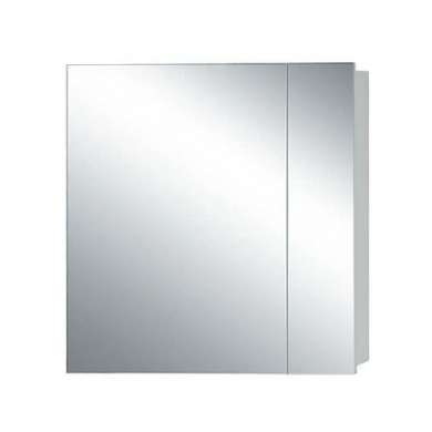 Avon 750 2 Door Mirror Cabinet in Gloss White