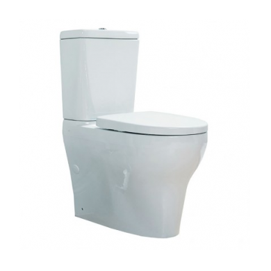 Cygnet Overheight Square CC BTW Toilet Suite - Top Inlet Soft Close Seat